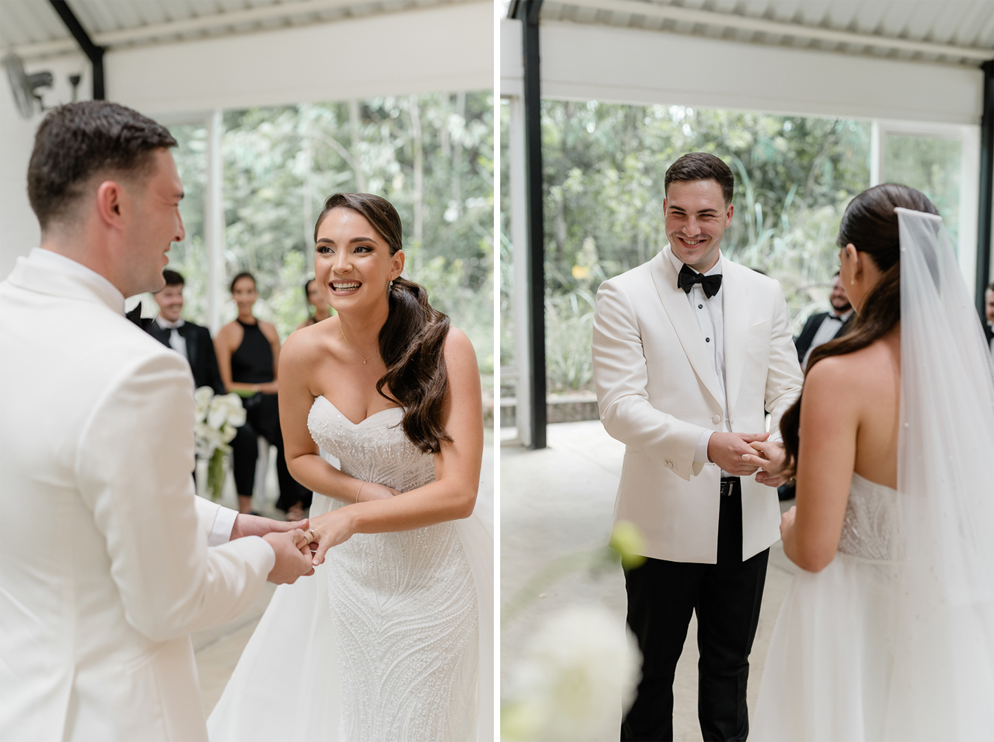Brendon and Jade wedding ceremony at Lace on Timber